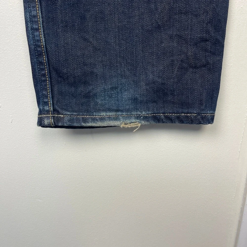 AllSaints Iggy Slim Fit Denim Jeans Button Fly‎ 34x34 Indigo Straight Leg MPH805